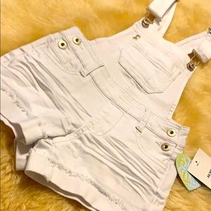 White Shortalls- Little Girl XS
